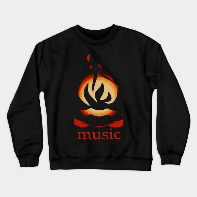 Hot Water Music Crewneck Sweatshirt by ProjectDogStudio